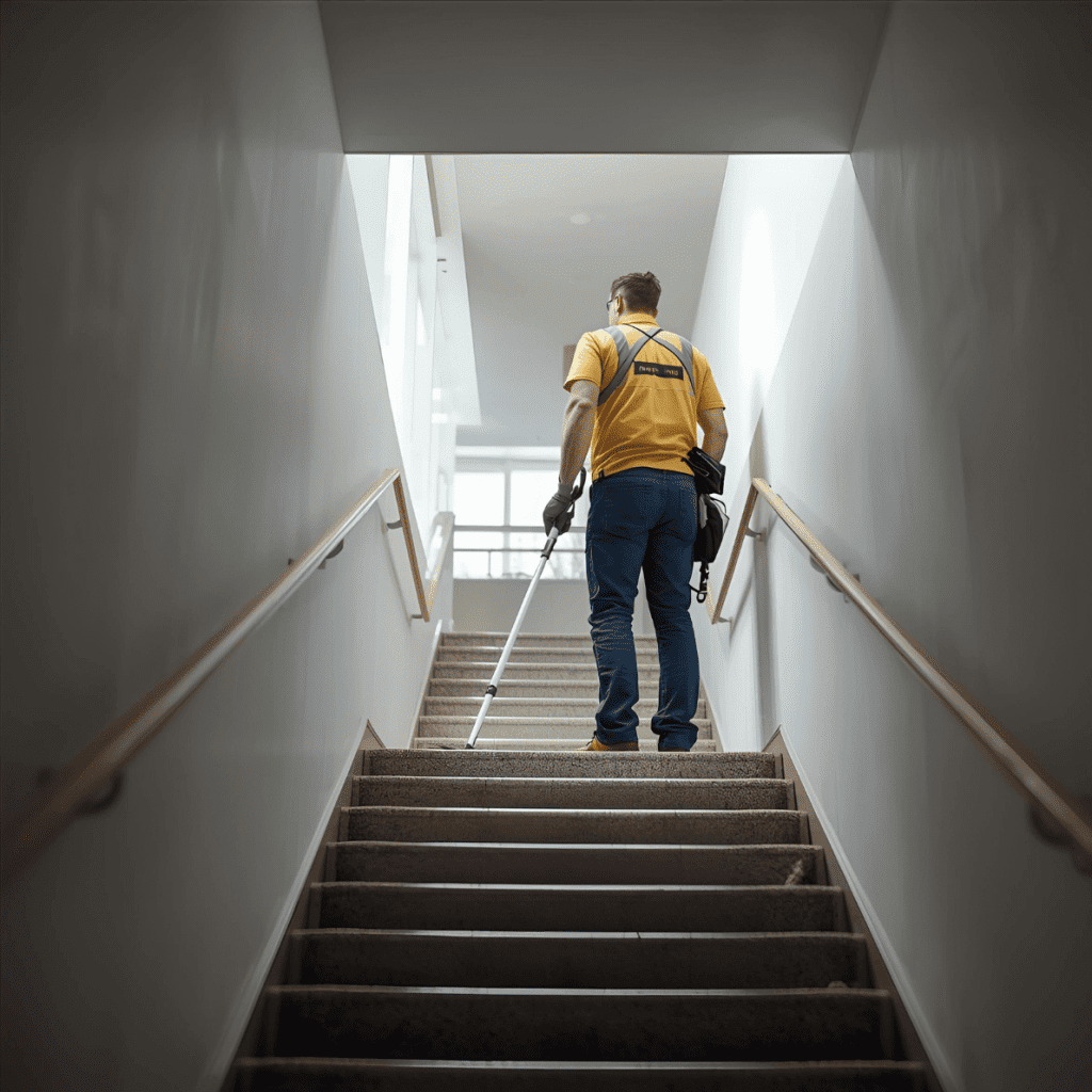 Treppenhaus Reinigung Schiller-Eventpersonal