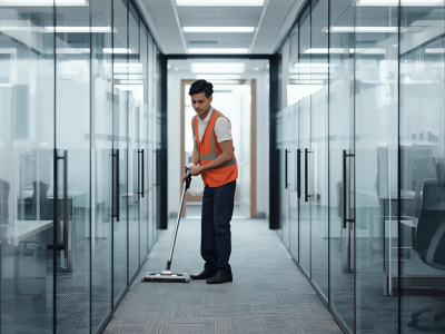 Böden Reinigung Schiller-Eventpersonal