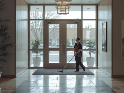 Eingangsbereich Reinigung Schiller-Eventpersonal